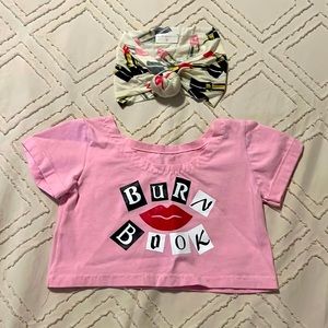 Baby Girls Shirt and Headband Set